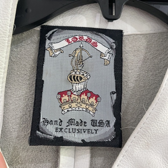 Sick white leather jacket by Lords - Picture 4 of 6